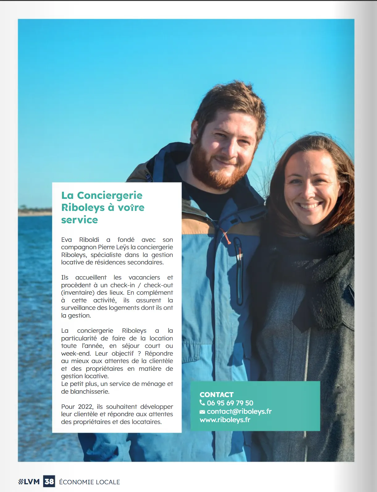 Page du magazine #LOVEVIASmag présentant la conciergerie RIBOLEYS